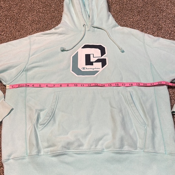 Champion hoodie. Men’s size M. Light blue. - Picture 5 of 10